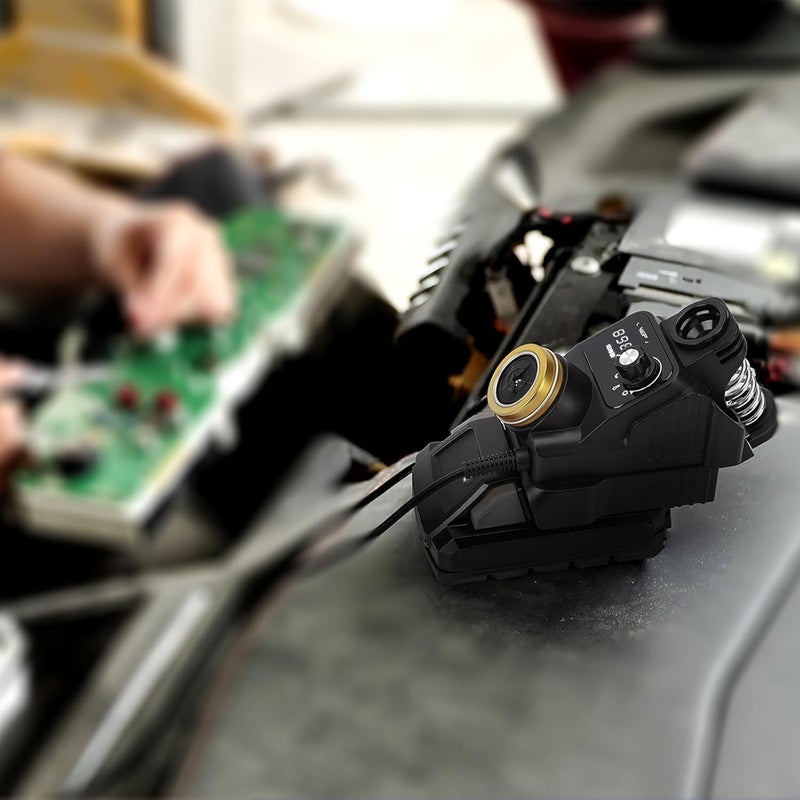 WeP 937D-I 2 Cordless Soldering Iron Kit Compatible with Makita 20V/18V Battery, with Integrated Iron Holder, Digital Display, 6 Soldering Tips, Adjustable Temperature, Auto Sleep & Shutdown - Image 2